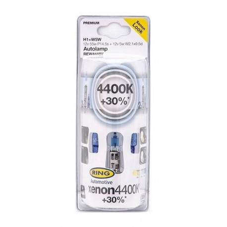 Xenon (2) 12V55W H1 L. Branca 4400K + 30